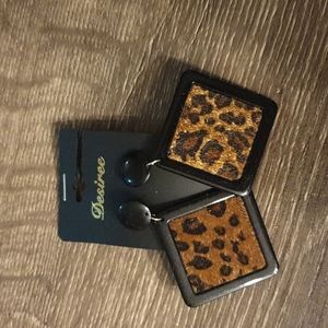 Animal print earrings